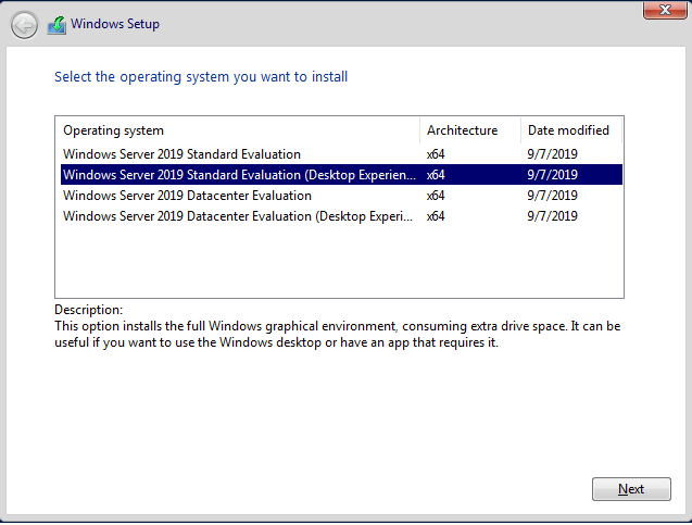 Download Windows Server 2019 Standard from Microsoft